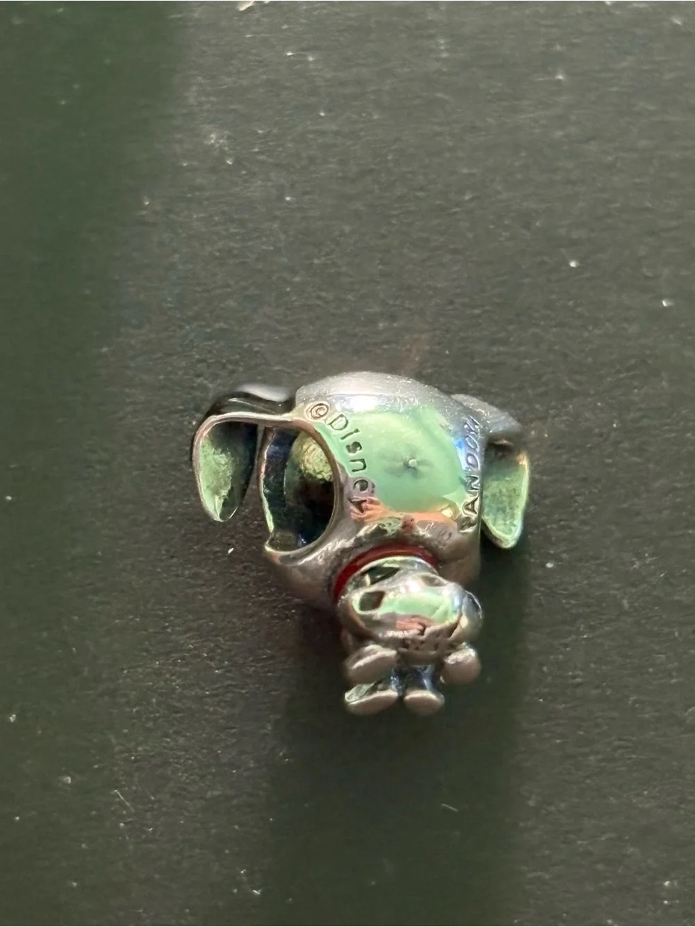 Pandora Silver Dalmatian Puppy Charm with Red Collar